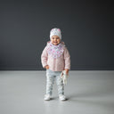 Czapka dla dziewczynki. Wiosenna. Bawełniana. Królik. Uszy. Biała.